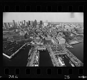 Boston downtown business district & waterfront, downtown Boston