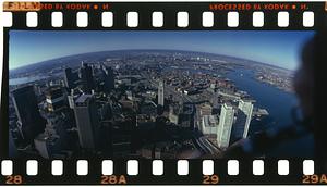 Downtown Boston aerial, note Central Artery, Boston