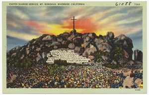 Easter Sunrise Service, Mt. Rubidoux, Riverside, California