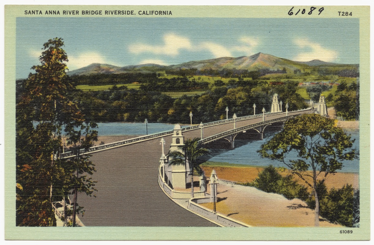 Santa Anna River Bridge, Riverside, California