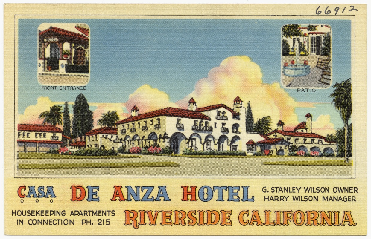 Casa de Anza Hotel, Riverside, California