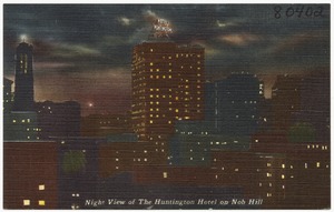 Night View of The Huntington Hotel on Nob Hill