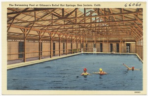 The Swimming Pool at Gilman's Relief Hot Springs, San Jacinto, Calif.