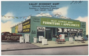 Valley Economy Mart, Nationally Advertised Brands, Furniture -- Appliances & Television, Sun Valley, Calif.