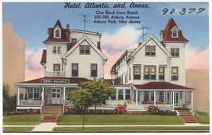 Hotel Atlantic and Annex, one block from beach, 302-304 Asbury Avenue, Asbury Park, New Jersey