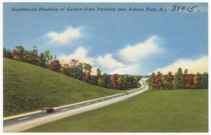Southbound roadway of Garden State Parkway near Asbury Park, N. J.