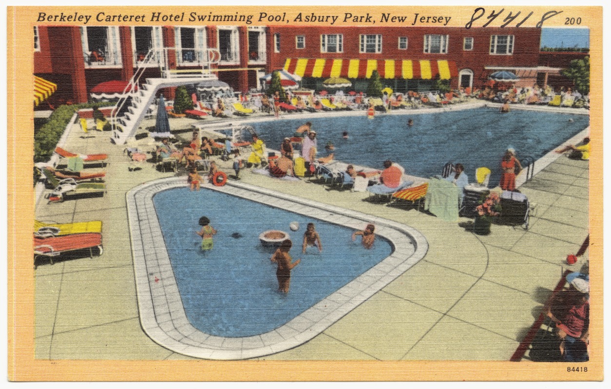 Berkeley Carteret Hotel swimming pool, Asbury Park, New Jersey