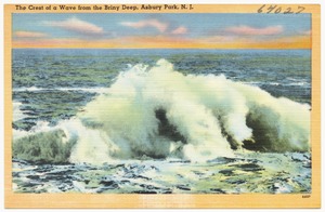 The crest of a wave from the briny deep, Asbury Park, N. J.