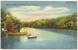 Scene on upper Deal Lake, Asbury Park, N. J.