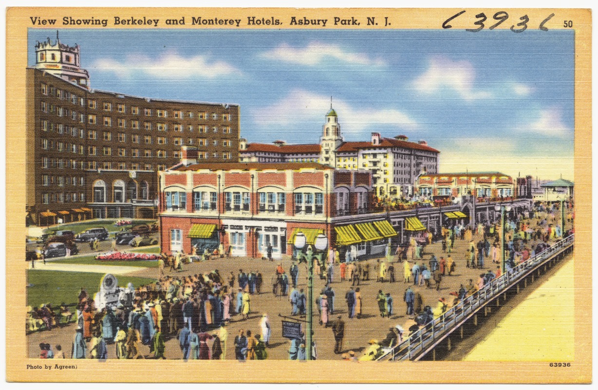 View showing Berkeley and Monterey Hotels, Asbury Park, N. J.