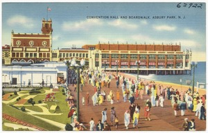Convention hall and boardwalk, Asbury Park, N. J.