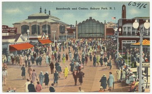Boardwalk and casino, Asbury Park, N. J.