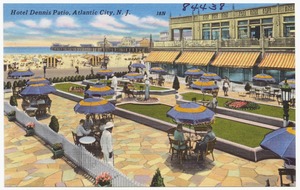 Hotel Dennis patio, Atlantic City, N. J.