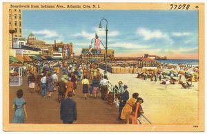 Boardwalk from Indiana Ave., Atlantic City, N.J.
