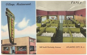 Village Restaurant, 168 South Kentucky Avenue, Atlantic City, N.J.