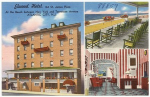 Elwood Hotel, 164 St. James Place, at the beach between New York and Tennessee Avenue, Atlantic City, N.J.