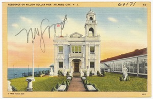 Residence on Million Dollar Pier, Atlantic City, N. J.