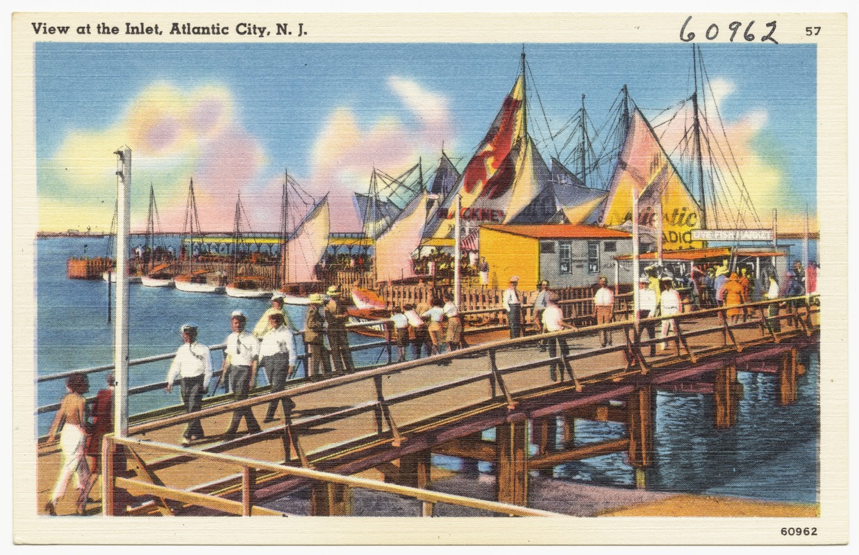 View at the inlet, Atlantic City, N. J.