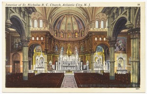 Interior of St. Nicholas R. C. Church, Atlantic City, N. J.