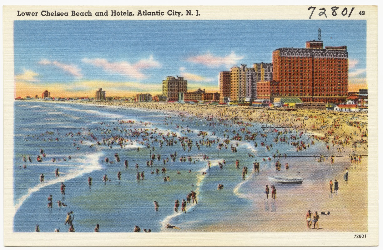 Lower Chelsea Beach and hotels, Atlantic City, N.J.