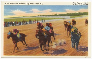 In the stretch at Atlantic City Race Track, N.  J.