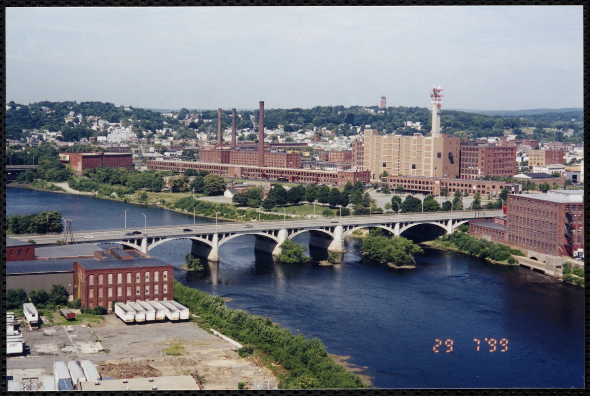 View of mills in Lawrence, Massachusetts
