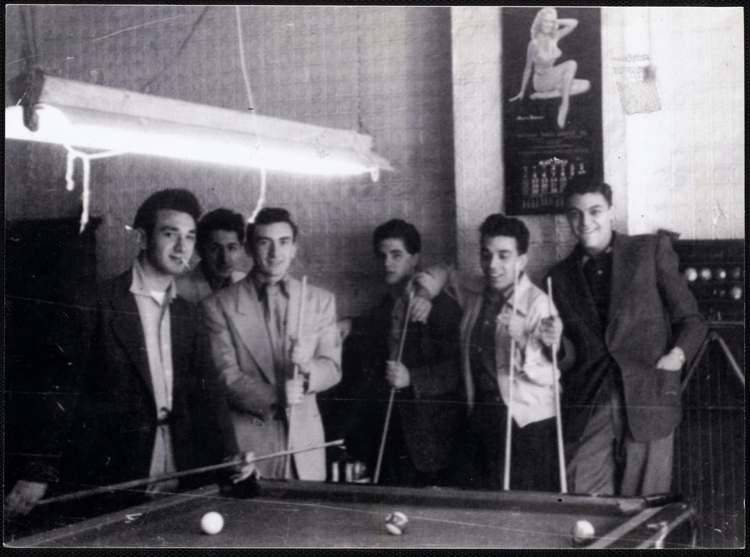 Men at a pool table