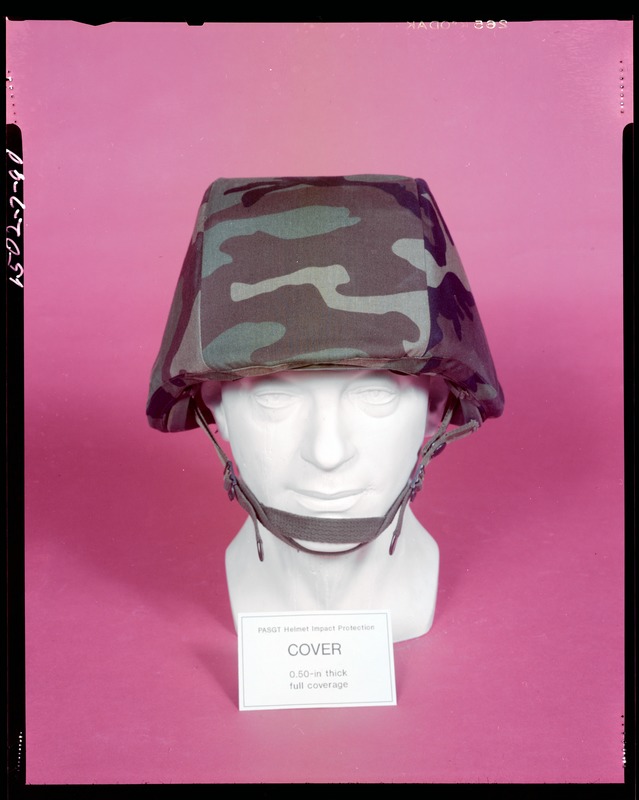 PASGT helmet impact protection, cover Digital Commonwealth