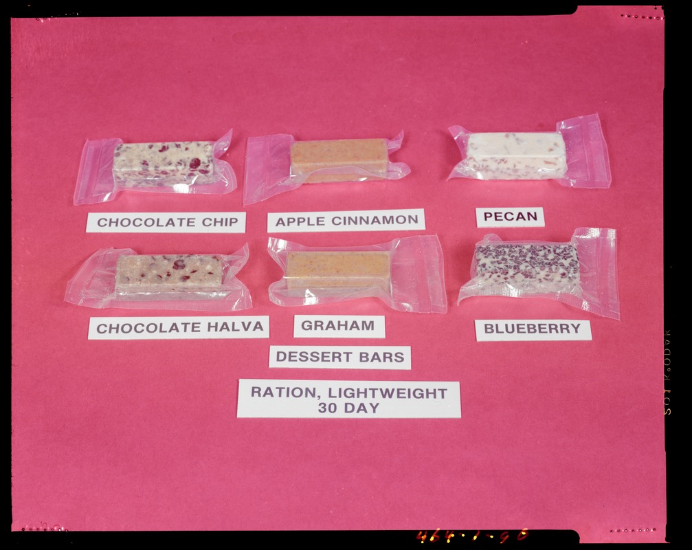 Lightweight Rations Ration, lightweight 30 day. Dessert bars - Digital Commonwealth