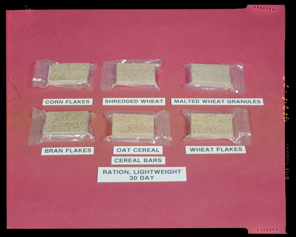 Lightweight Rations Ration, lightweight 30 day. Cereal bars - Digital Commonwealth
