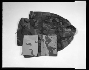Field jacket with desert camouflage material