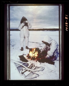 Artic around campfire