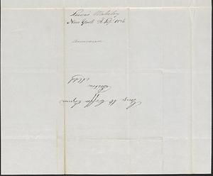 Lewis Wakeley to George Coffin, 26 September 1837