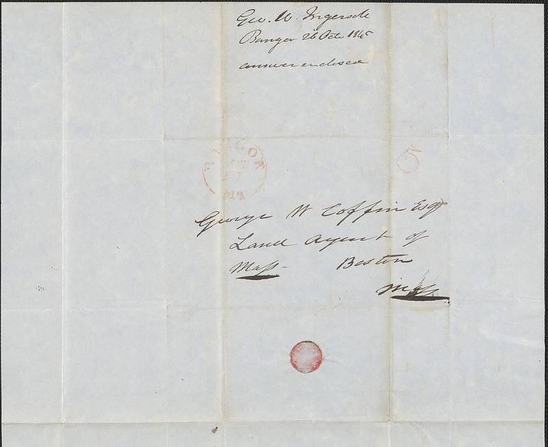 Zebulon Ingersoll to George Coffin, 26 October 1845 - Digital Commonwealth
