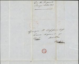 Zebulon Ingersoll to George Coffin, 26 October 1845
