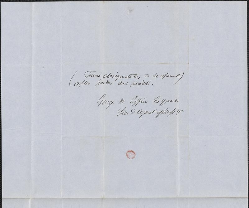 Amos B. Merill to George Coffin, 10 September 1848