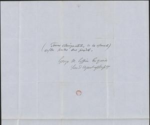 Amos B. Merill to George Coffin, 10 September 1848