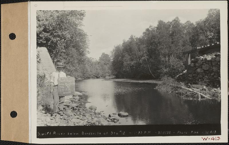 Swift River below Bondsville at Station 12, Bondsville, Palmer, Mass