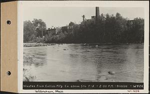 Wastes from Collins Manufacturing Co. above Station F-2, Wilbraham, Mass., 2:00 PM, Sep. 29, 1932