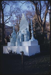 Christmas scene, Boston Common