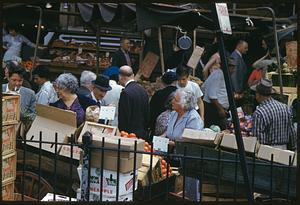 People at outdoor market