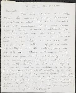 Letter from John D. Long to Zadoc Long, October 3, 1865