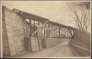 Bussey Bridge, West Roxbury, before its collapse