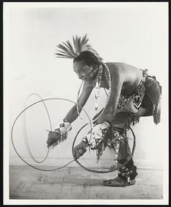 Indians Red Thunder Cloud in the Hoop Dance