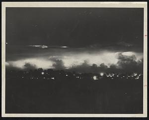 Storm as Seen in Quincy-This dramatic picture shows the storm as it reached Quincy. The view is of Quincy Shore Drive.