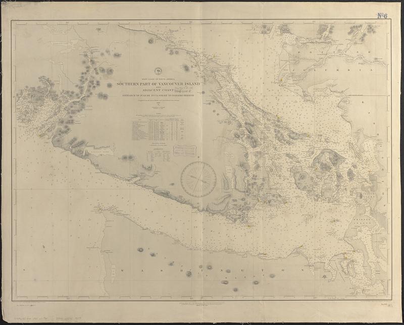 West coast of North America, southern part of Vancouver Island and adjacent coast, entrance of Juan de Fuca Strait to Nanaimo Harbor