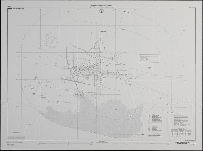 Airport obstruction chart