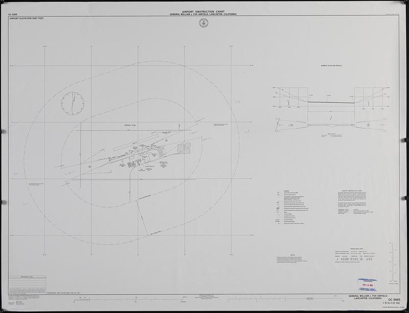 Airport obstruction chart, OC 5065, General William J. Fox Airfield, Lancaster, California