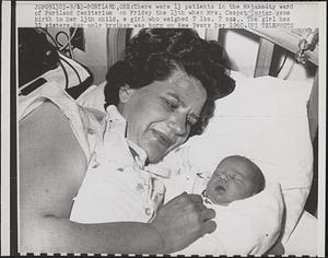There were 13 patients in the maternity ward of Portland Sanitarium on Friday the 13th when Mrs. Casper Custer gave birth to her 13th child, a girl who weighed 7 lbs. 7 ozs.