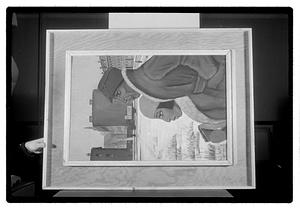 Modern art c/o Collier Copies of oils & watercolor & 2 statues